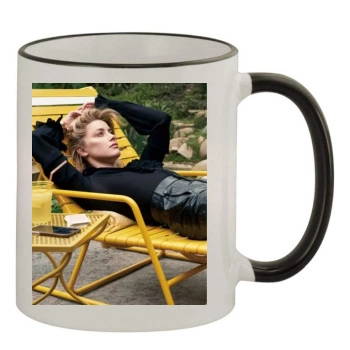 Amber Heard 11oz Colored Rim & Handle Mug