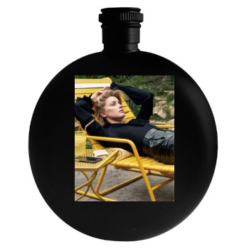 Amber Heard Round Flask