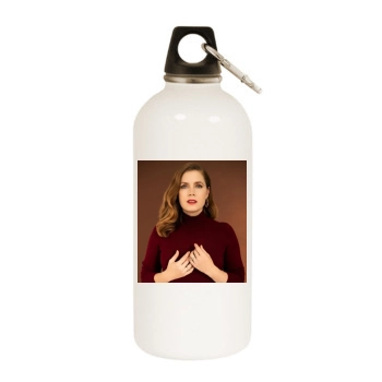 Amy Adams White Water Bottle With Carabiner