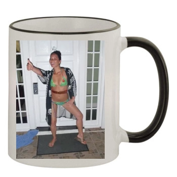 Olivia Munn 11oz Colored Rim & Handle Mug