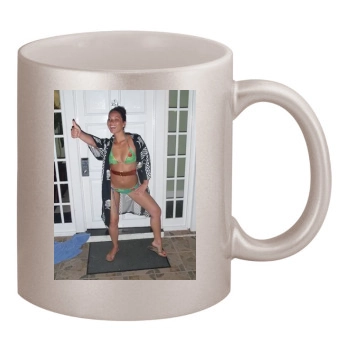 Olivia Munn 11oz Metallic Silver Mug