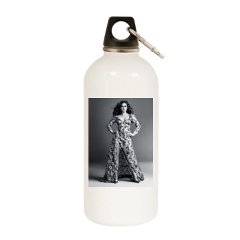 Amy Adams White Water Bottle With Carabiner