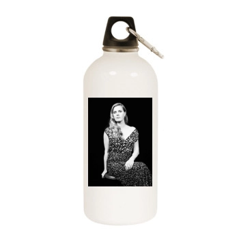 Amy Adams White Water Bottle With Carabiner