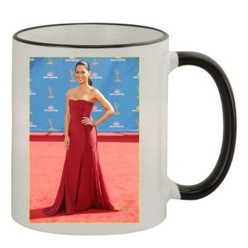 Olivia Munn 11oz Colored Rim & Handle Mug