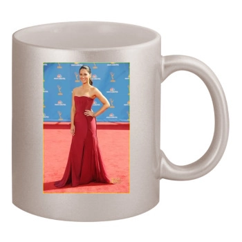 Olivia Munn 11oz Metallic Silver Mug