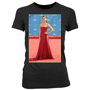 Olivia Munn Women's Junior Cut Crewneck T-Shirt