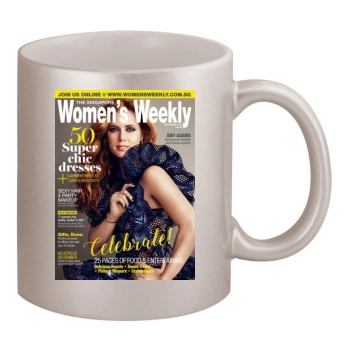 Amy Adams 11oz Metallic Silver Mug