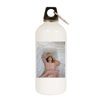 Amy Adams White Water Bottle With Carabiner