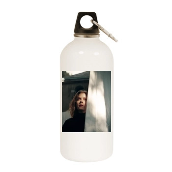 Amy Adams White Water Bottle With Carabiner