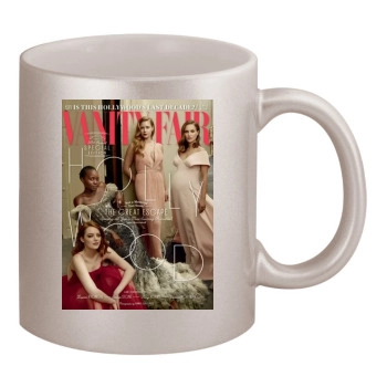 Amy Adams 11oz Metallic Silver Mug