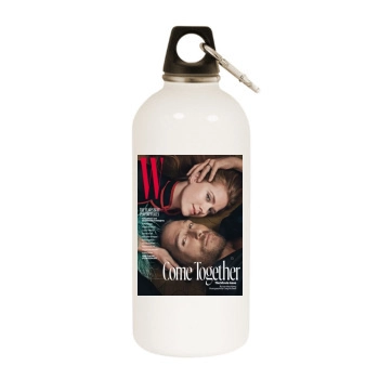 Amy Adams White Water Bottle With Carabiner