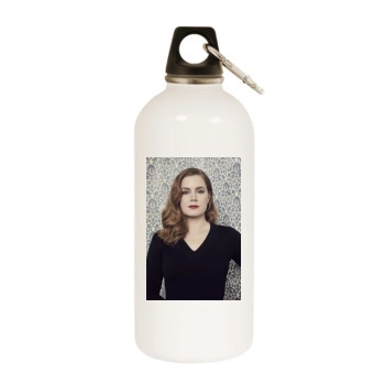 Amy Adams White Water Bottle With Carabiner