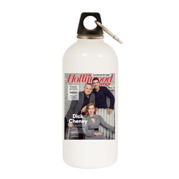 Amy Adams White Water Bottle With Carabiner