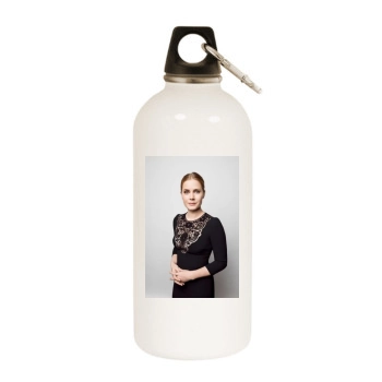 Amy Adams White Water Bottle With Carabiner