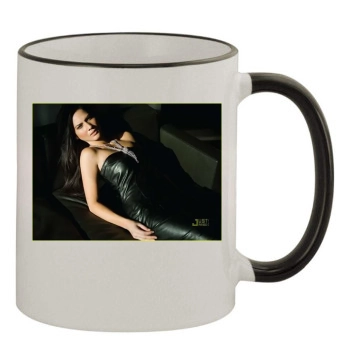 Olivia Munn 11oz Colored Rim & Handle Mug