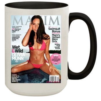 Olivia Munn 15oz Colored Inner & Handle Mug