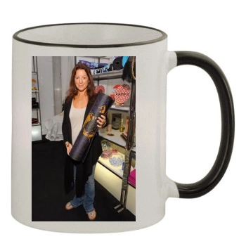 Sarah McLachlan 11oz Colored Rim & Handle Mug