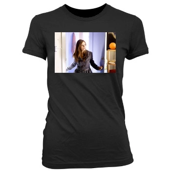 Sarah Michelle Gellar Women's Junior Cut Crewneck T-Shirt