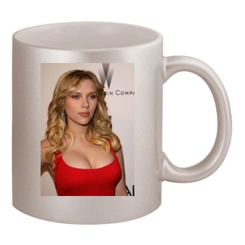 Scarlett Johansson 11oz Metallic Silver Mug