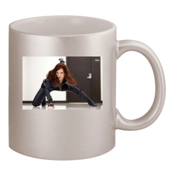 Scarlett Johansson 11oz Metallic Silver Mug