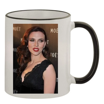 Scarlett Johansson 11oz Colored Rim & Handle Mug