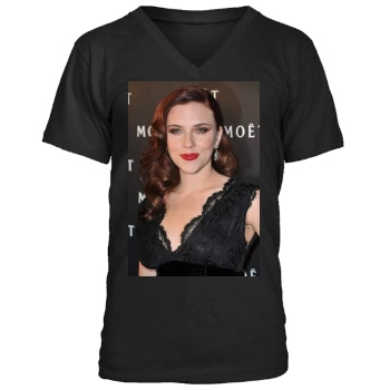 Scarlett Johansson Men's V-Neck T-Shirt