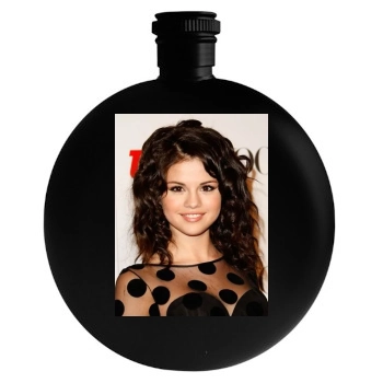 Selena Gomez Round Flask