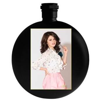 Selena Gomez Round Flask