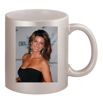 Shania Twain 11oz Metallic Silver Mug