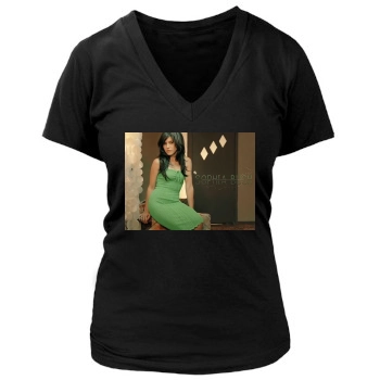 Sophia Bush Women's Deep V-Neck TShirt