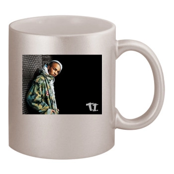 T.I. 11oz Metallic Silver Mug