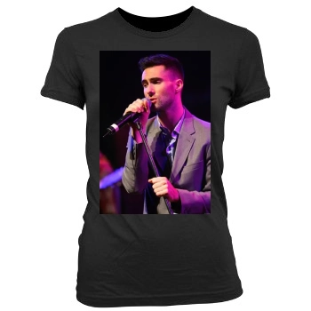 Adam Levine Women's Junior Cut Crewneck T-Shirt