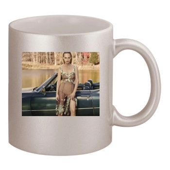 Amber Valletta 11oz Metallic Silver Mug