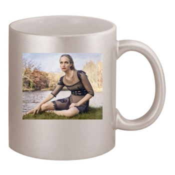 Amber Valletta 11oz Metallic Silver Mug