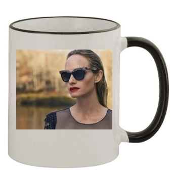 Amber Valletta 11oz Colored Rim & Handle Mug