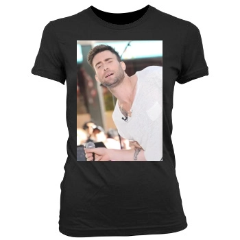 Adam Levine Women's Junior Cut Crewneck T-Shirt