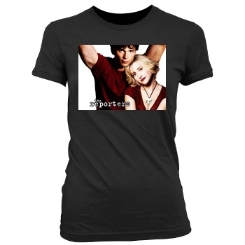 Allison Mack Women's Junior Cut Crewneck T-Shirt