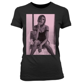 Anja Rubik Women's Junior Cut Crewneck T-Shirt