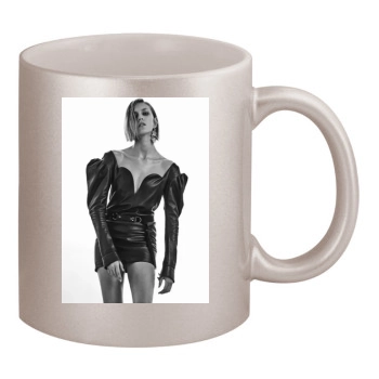 Anja Rubik 11oz Metallic Silver Mug