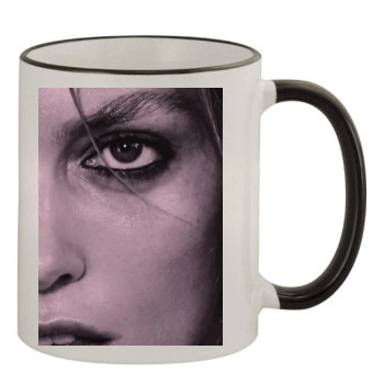 Anja Rubik 11oz Colored Rim & Handle Mug