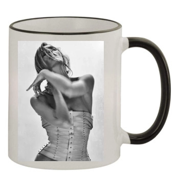 Anja Rubik 11oz Colored Rim & Handle Mug