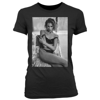 Anja Rubik Women's Junior Cut Crewneck T-Shirt