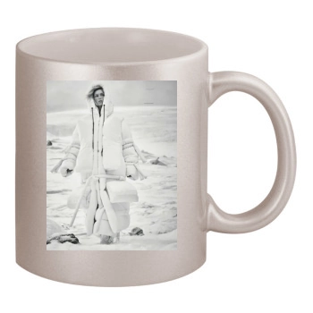 Anja Rubik 11oz Metallic Silver Mug