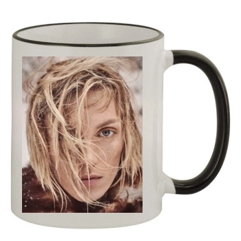 Anja Rubik 11oz Colored Rim & Handle Mug