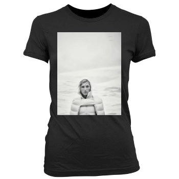 Anja Rubik Women's Junior Cut Crewneck T-Shirt