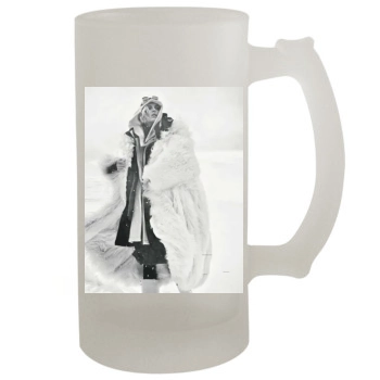 Anja Rubik 16oz Frosted Beer Stein