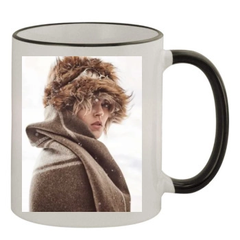 Anja Rubik 11oz Colored Rim & Handle Mug