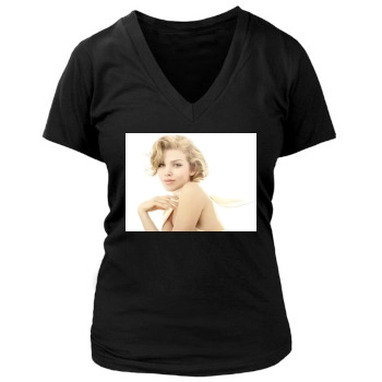 AnnaLynne McCord Women's Deep V-Neck TShirt