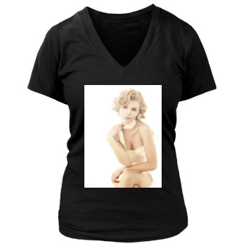 AnnaLynne McCord Women's Deep V-Neck TShirt