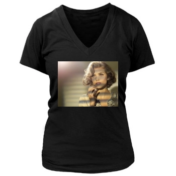 AnnaLynne McCord Women's Deep V-Neck TShirt